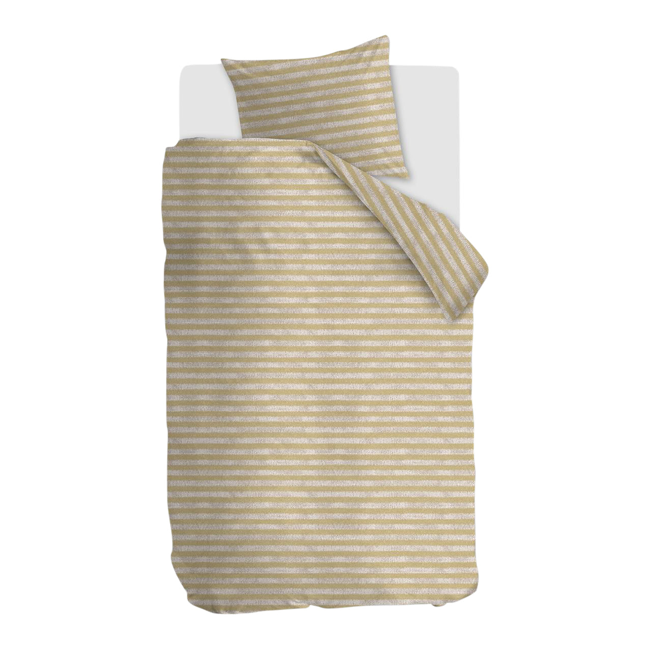 Ariadne at Home Knit Stripes Dekbedovertrek 140 x 200/220 cm - Naturel