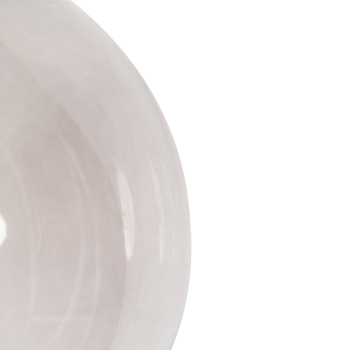 QAZQA Moderne hanglamp messing met smoke glas 40 cm - Ball