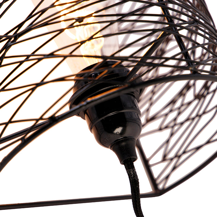 QAZQA Wandlamp sarella - Zwart - Design - L 200mm