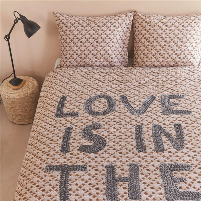 Ariadne at Home Love Is Dekbedovertrek 140 x 200/220 cm - Zwart/Wit