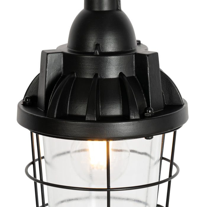 QAZQA Set van 2 industriële hanglampen zwart - Cabin