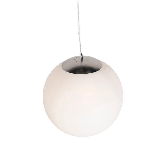 QAZQA Scandinavische hanglamp opaal glas 50cm - Ball 50