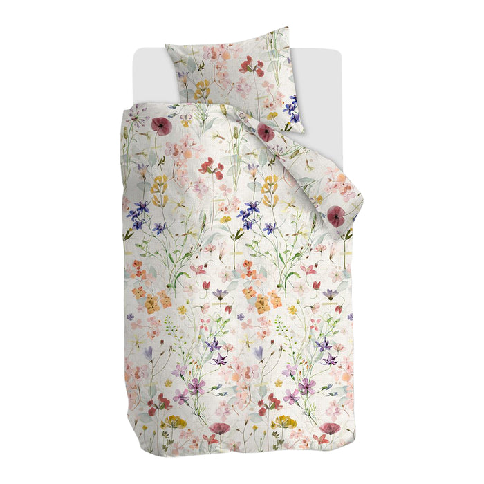 Ariadne at Home Spring Flowers Dekbedovertrek 140 x 200/220 cm - Naturel