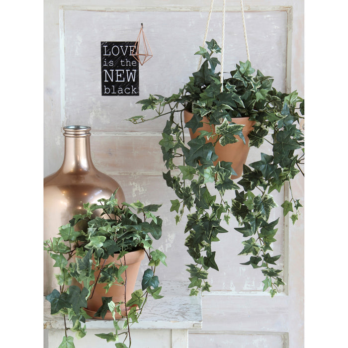 Mica Decorations Hedera Kunstplant Hangend 129 cm Bont