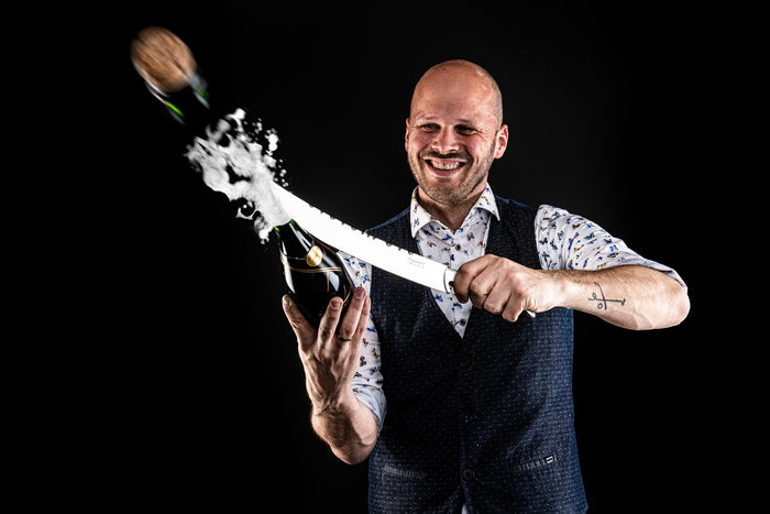 Laguiole Style de Vie Luxury Line champagnezwaard rozenhout