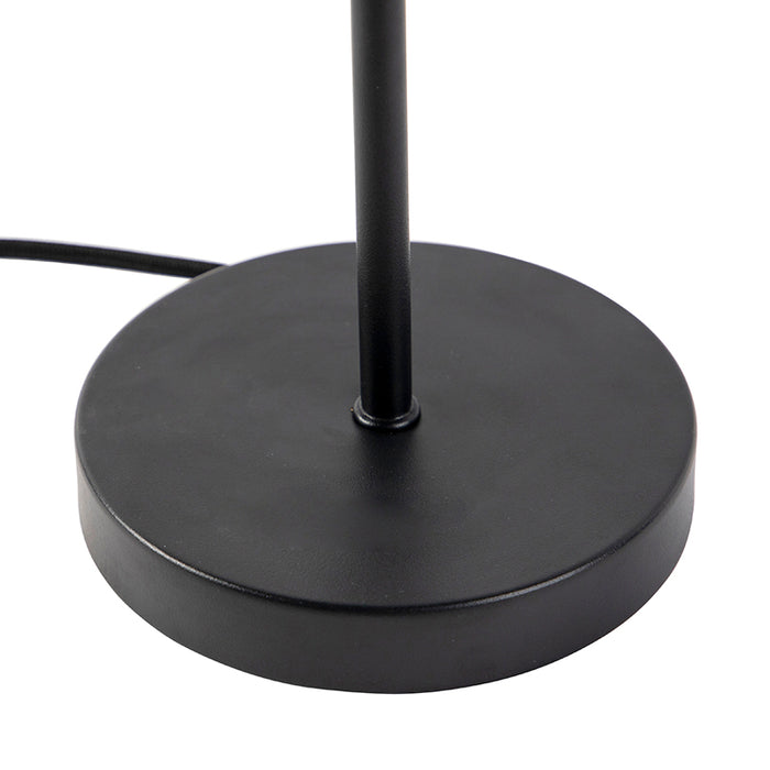 QAZQA Moderne tafellamp zwart met goud 1-lichts - Magno