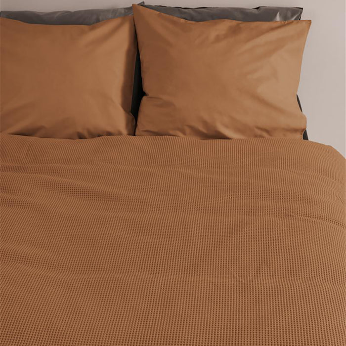 At Home by Beddinghouse Relax Dekbedovertrek 200 x 200/220 cm - Bruin