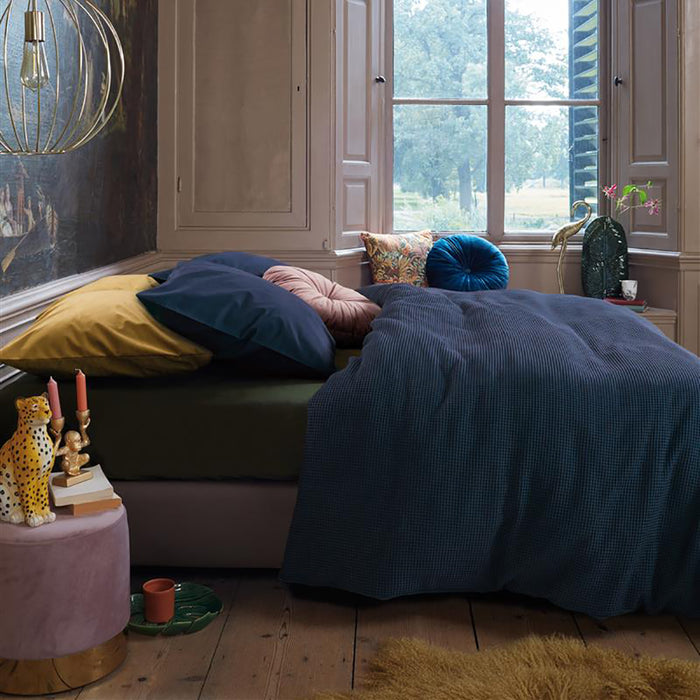 At Home by Beddinghouse Relax Dekbedovertrek 240 x 200/220 cm - Donkerblauw