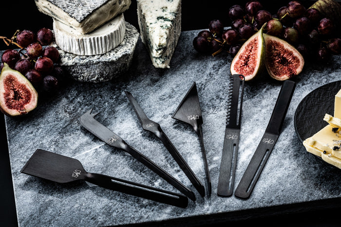 Style de Vie kaasmessenset 6-delig, zwart