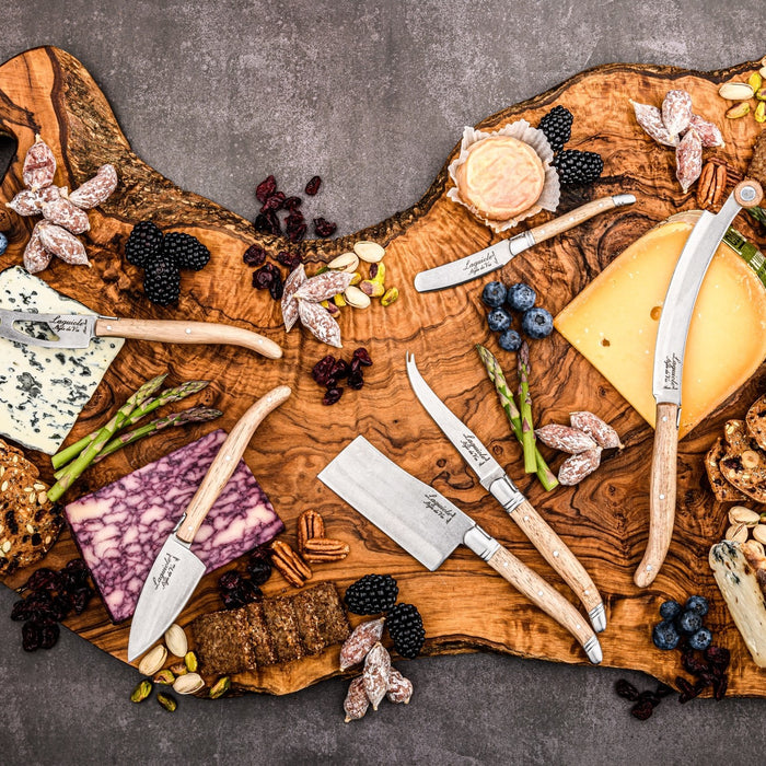 Laguiole Style de Vie Luxury Line kaasmessenset 3-delig, eikenhout