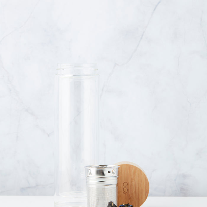 Point-Virgule Dubbelwandige Theefles + Infuser 0,42 L