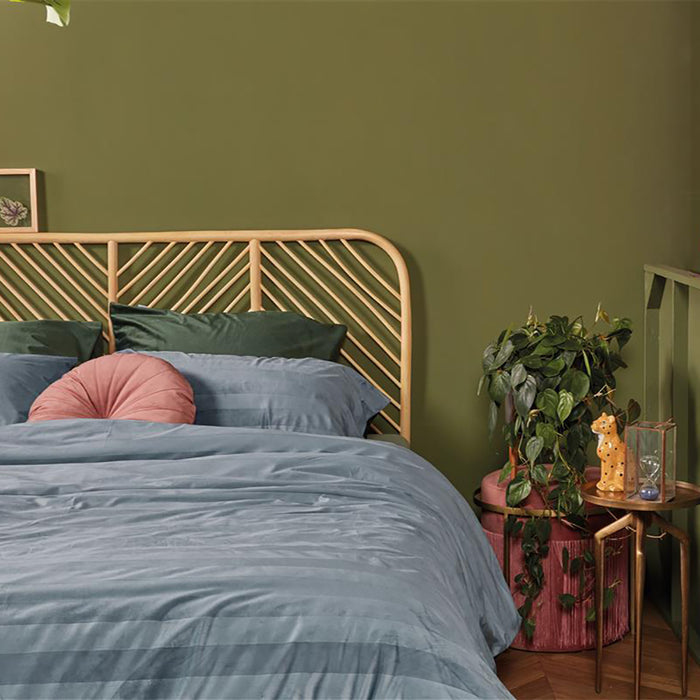 At Home by Beddinghouse Soft Shine Dekbedovertrek 140 x 200/220 cm - Blauw/Grijs