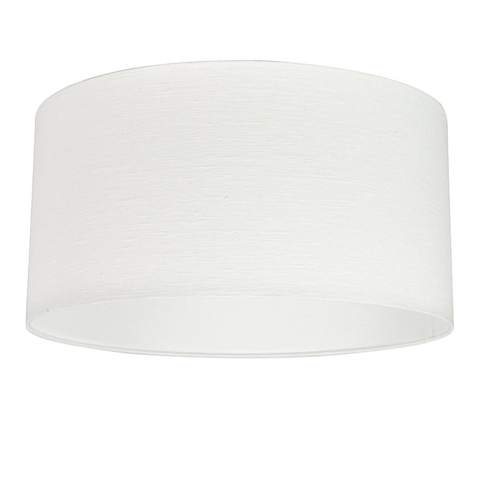 QAZQA Moderne hanglamp zwart met witte kap 50 cm - Combi 1