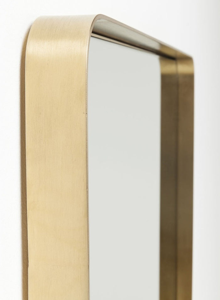 Kare Design Curve Spiegel Rechthoek - B80 X H120 Cm - Messing