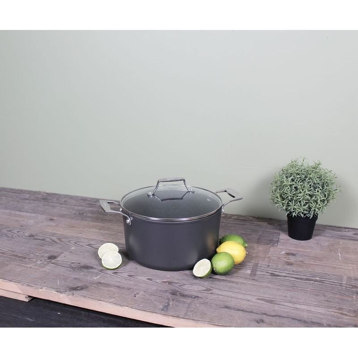 OGO LIVING Eclipse Soeppan - 24 cm - met glazen deksel