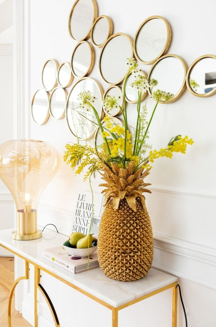 Kare Design Bubbles Spiegel - B138xH93 Cm - Messing Goud