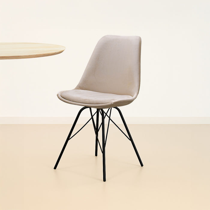 Kick kuipstoel Velvet - Champagne