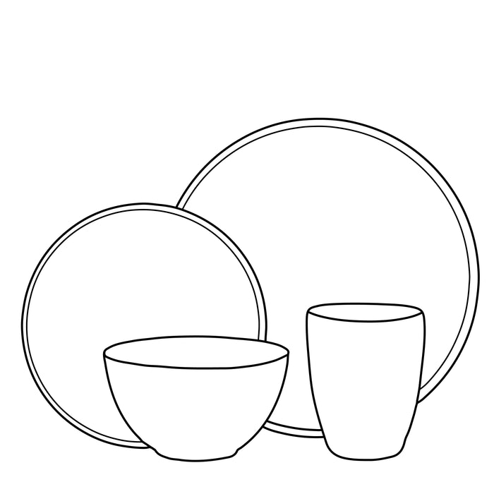 Mica Decorations Tabo Serviesset 16-delig - Grijs