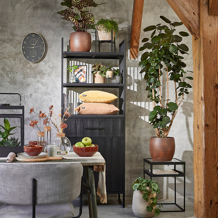 Mica Decorations Flint Lantaarn met Led Lampjes H 38 cm