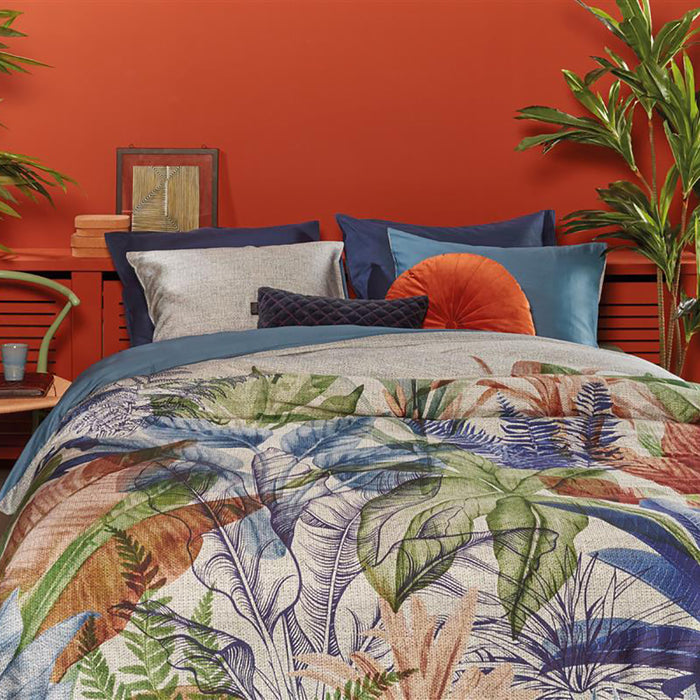 Beddinghouse Isla Dekbedovertrek 200 x 200/220 cm - Blauw