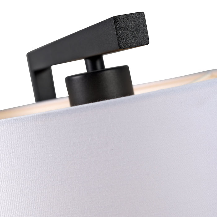 it's about RoMi Boston Vloerlamp Ø 25 cm - Zwart / Wit