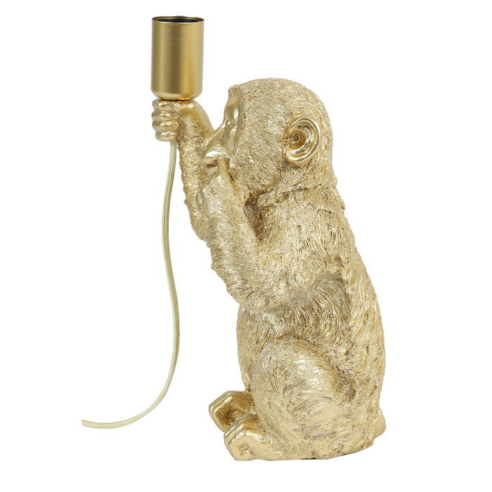 Light & Living Tafellamp Monkey - Goud - 20x19,5x34cm