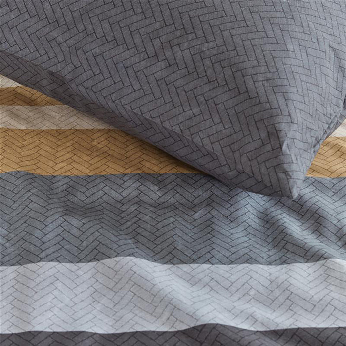 Beddinghouse Travis Dekbedovertrek 200 x 200/220 cm - Blauw/Grijs