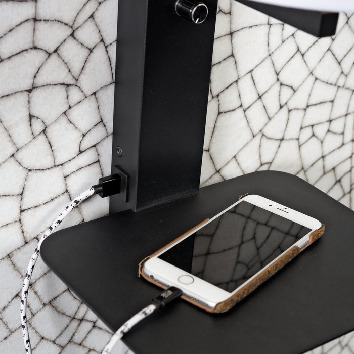 it's about RoMi Florence Wandlamp H 42 cm - Zwart / Dark Linnen