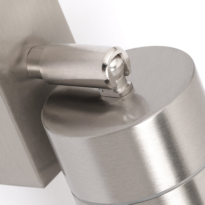 QAZQA Buitenwandlamp staal IP44 draai- en kantelbaar - Solo