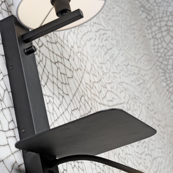 it's about RoMi Florence Wandlamp met Leeslamp - Zwart / Lichtgrijs