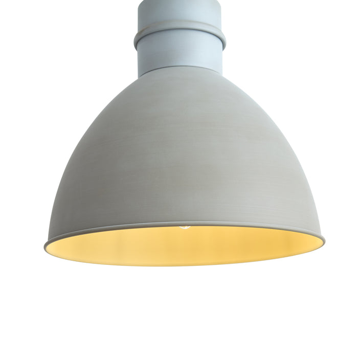 QAZQA Set van 2 landelijke hanglampen grijs - Dory