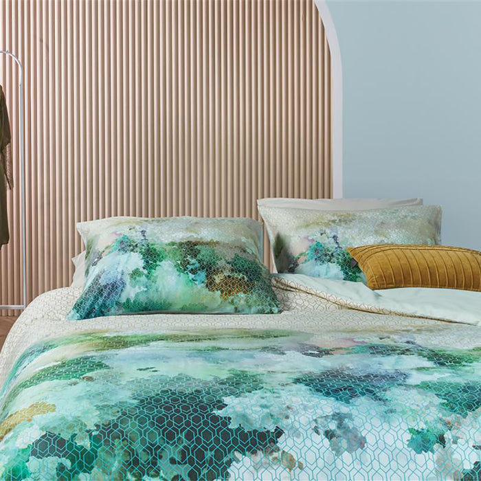 Kardol & Verstraten Metamorphose Dekbedovertrek 200 x 200/220 cm - Blauw/Groen