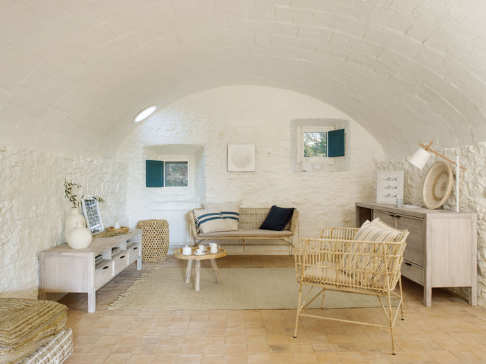 Kave Home - Zaya mand met handvatten natuurlijke vezels 55 cm