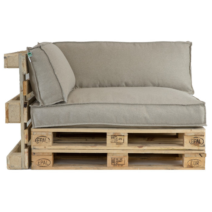 2L Home & Garden Palletkussenset Metro Lounge Beige - 3 delige set