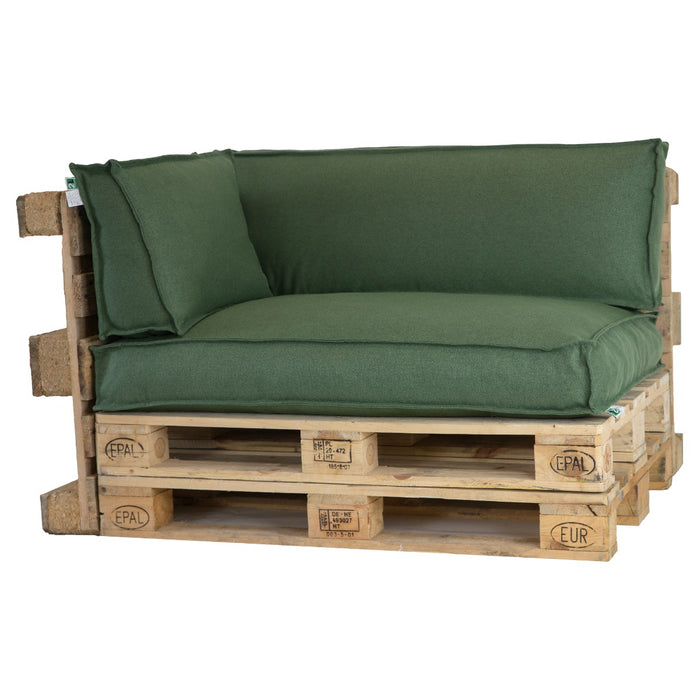 2L Home & Garden Palletkussenset Metro Lounge Olijf - 3 delige set