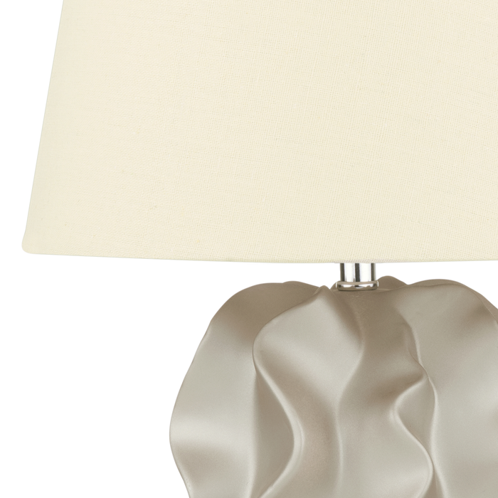 Beliani - ALLIKA - Tafellamp - Gebroken wit - Keramiek