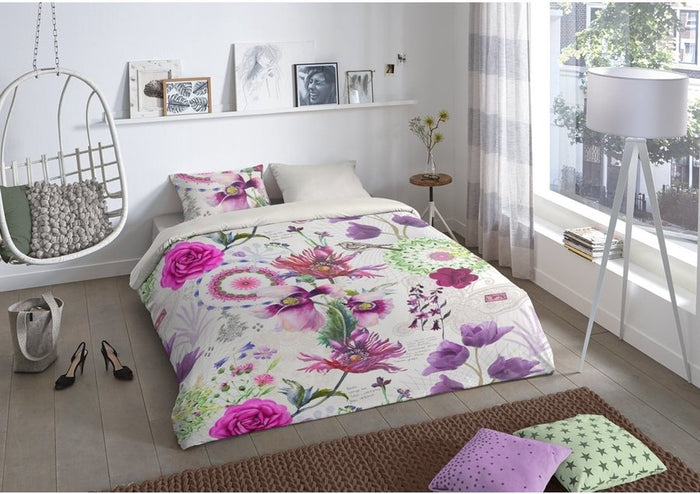Good Morning Dekbedovertrek Flora 200x200|220 cm