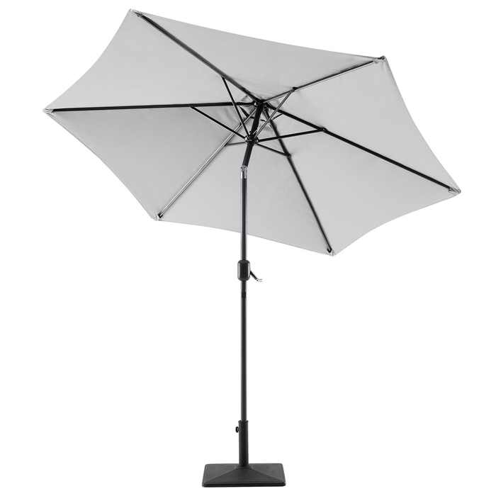 Beliani - VARESE - Parasol - Lichtgrijs - 270 cm - Polyester