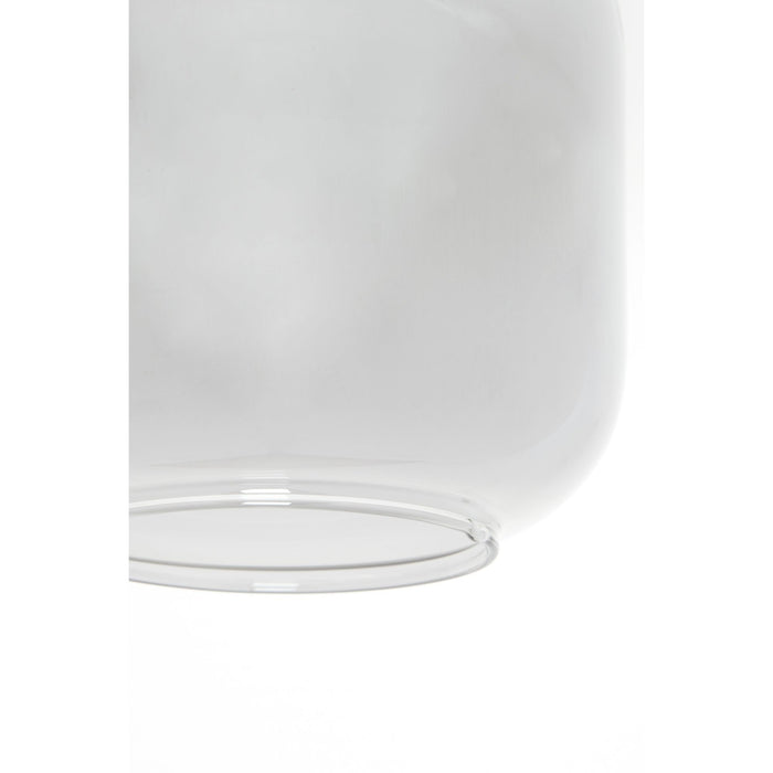 Light&living Hanglamp 5L 110x22x32 cm LEKAR zwart+smoke glas