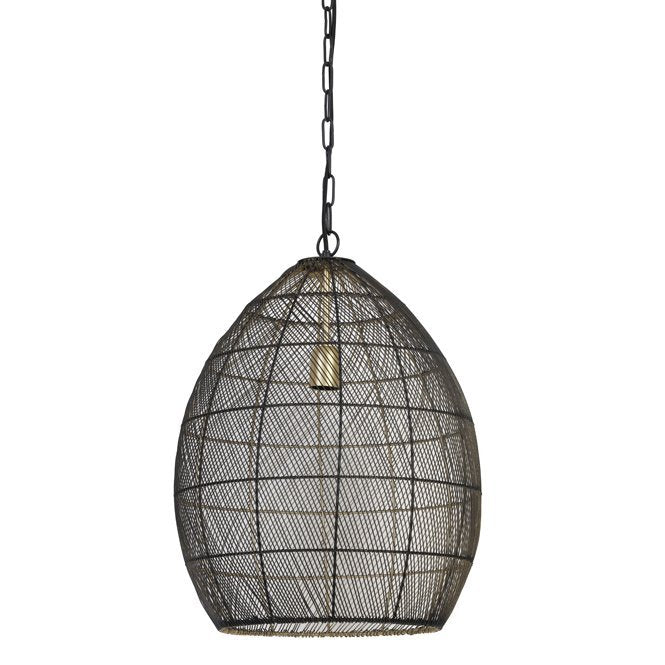 Light & Living Light&living Hanglamp Ø40x53 cm MEYA zwart-goud