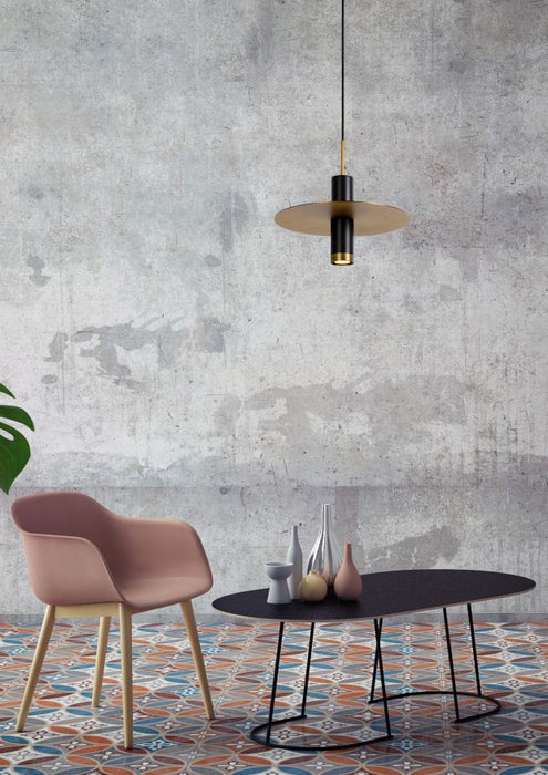 Lucide SELIN Hanglamp 1xGU10 - Zwart