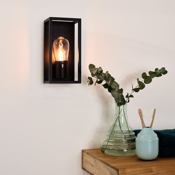 Lucide CARLYN - Wandlamp Badkamer - 1xE14 - IP54 -