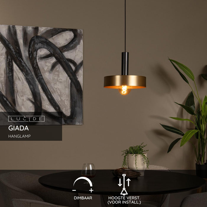 Lucide GIADA Hanglamp - Mat Goud | Messing