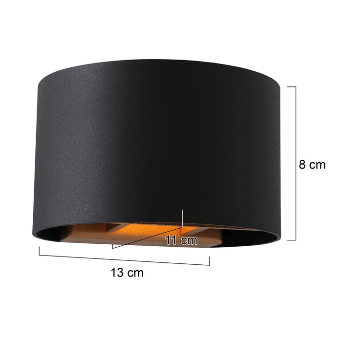 Steinhauer - wandlamp - Muro - zwart - metaal - design lamp - G9 -