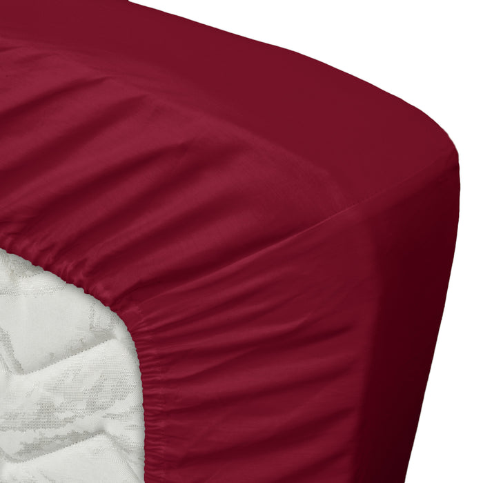 Ten Cate Katoensatijnen Hoeslaken - 180x200 - Rood