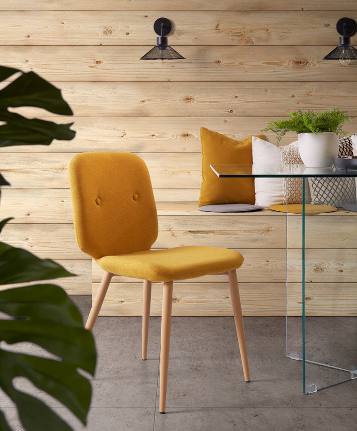 Kave Home - Silke kussen mosterd