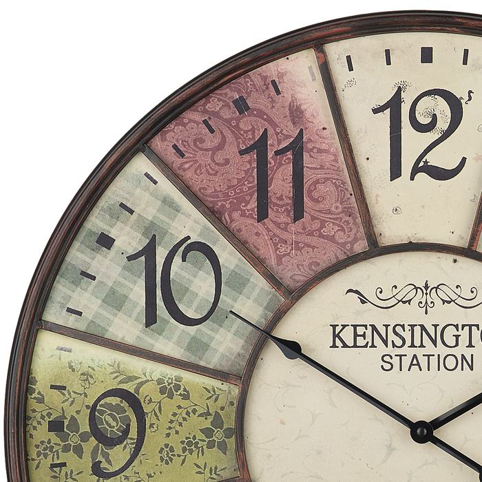 Beliani - BOSWIL - Wandklok - Multicolor - IJzer