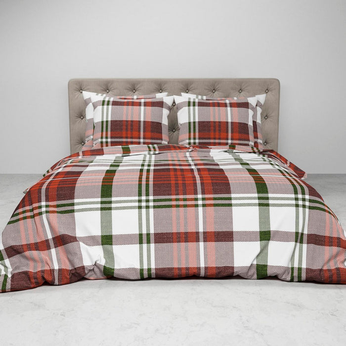 Heckett Lane Dekbedovertrek Flanel Kabil - multi