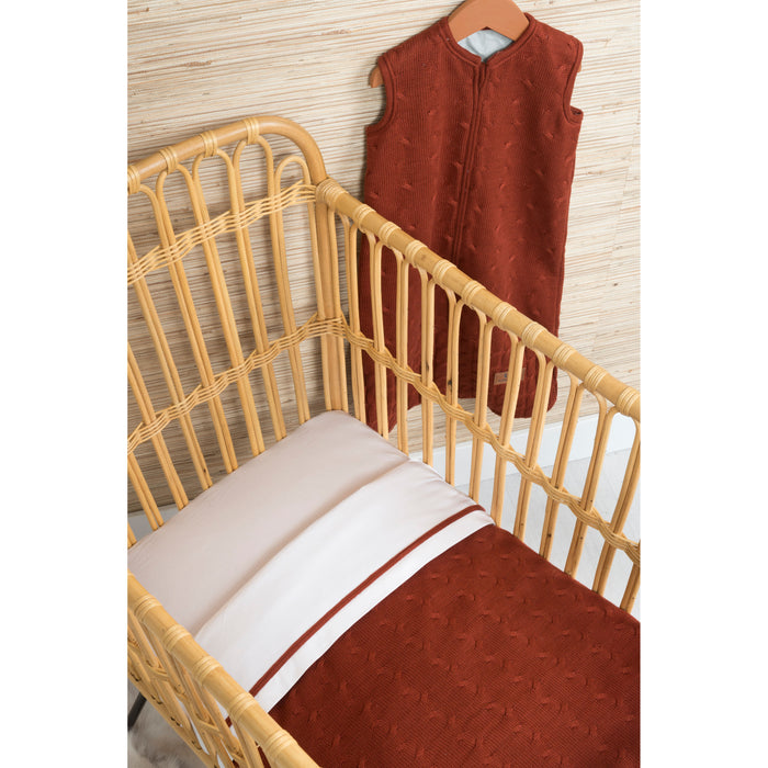 Baby's Only Ledikantdeken Cable - Wit - 100x135 cm