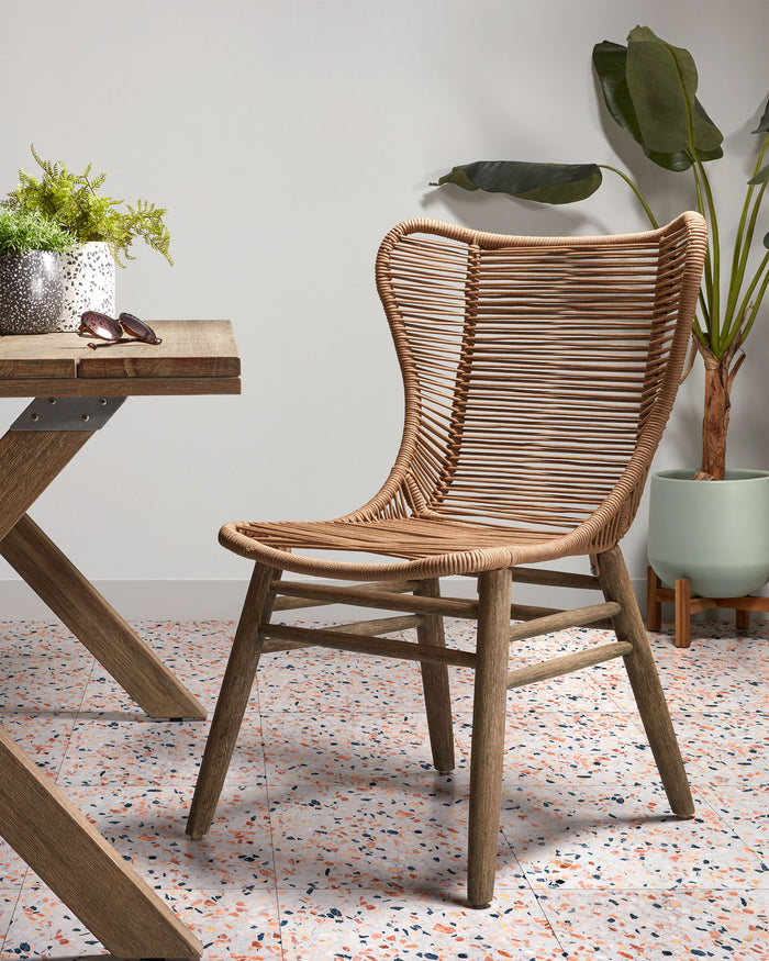 Kave Home - Braydon terrazzo bloempot zwart